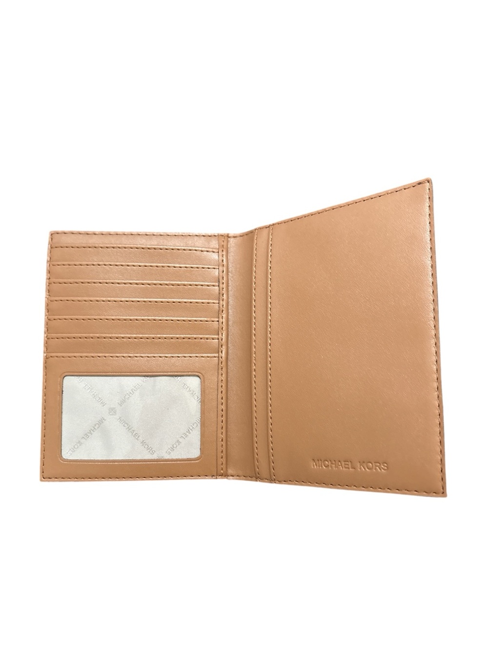 Michael Kors Brown MK Signature Passport and Card Holder NWOT - Picture 2 of 3